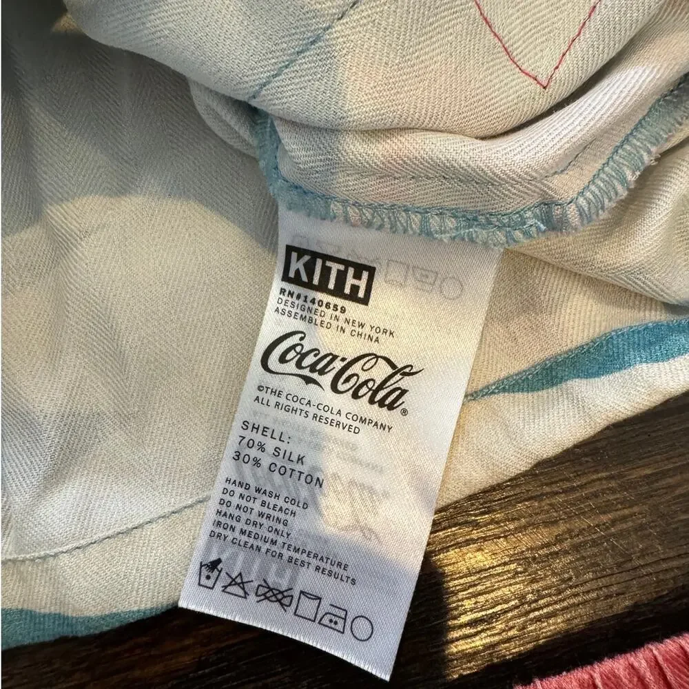 Kith Women x Coca-Cola x Pendleton Cropped Camp Collar Top & Ellen Shorts Set XS